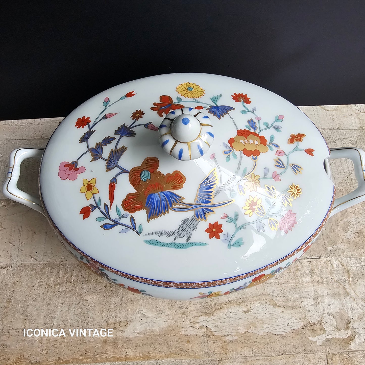 Vajilla de porcelana de Limoges, Bernardaud Pondichery para 12