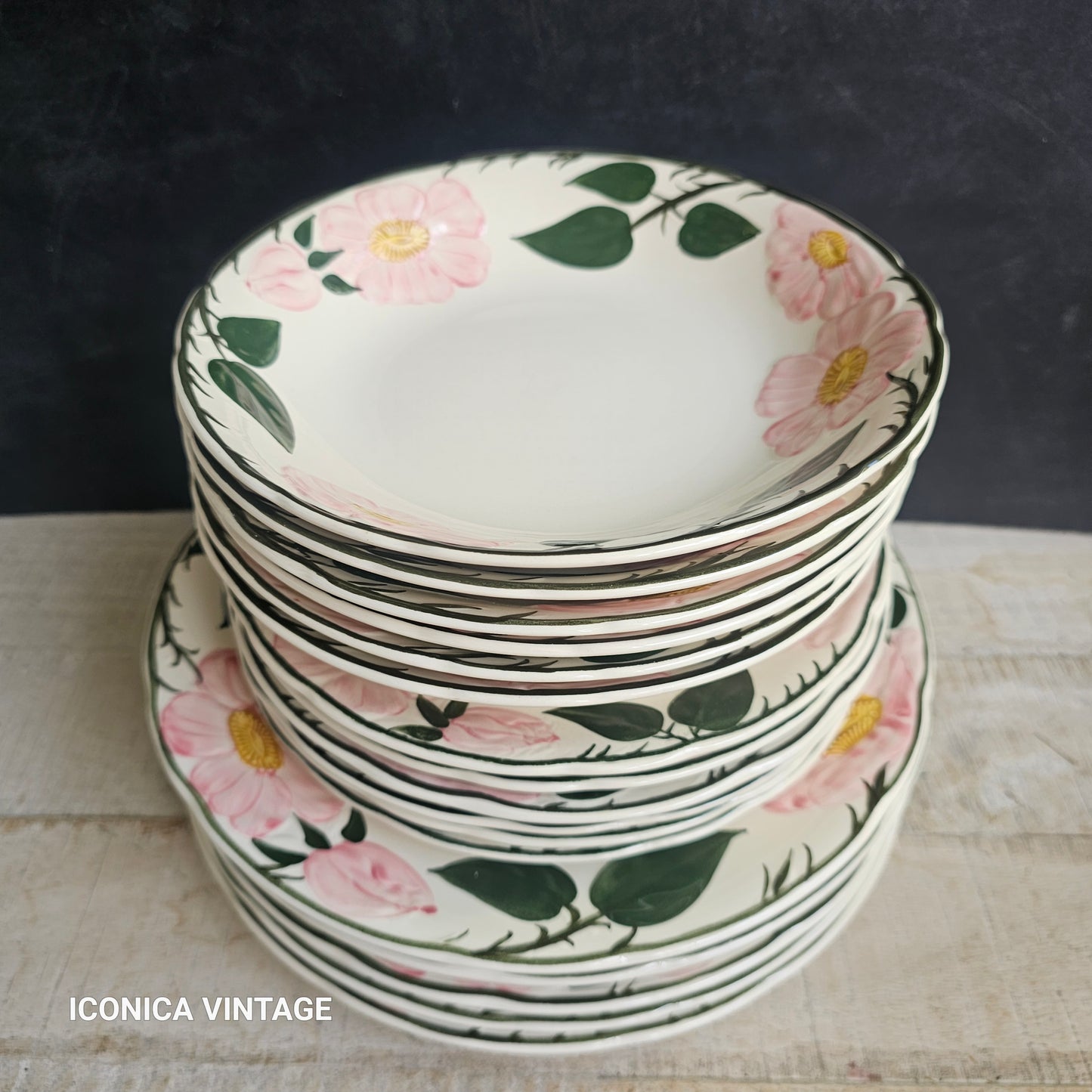 Vajilla Wild Rose de Villeroy Boch, para 6, sólo platos