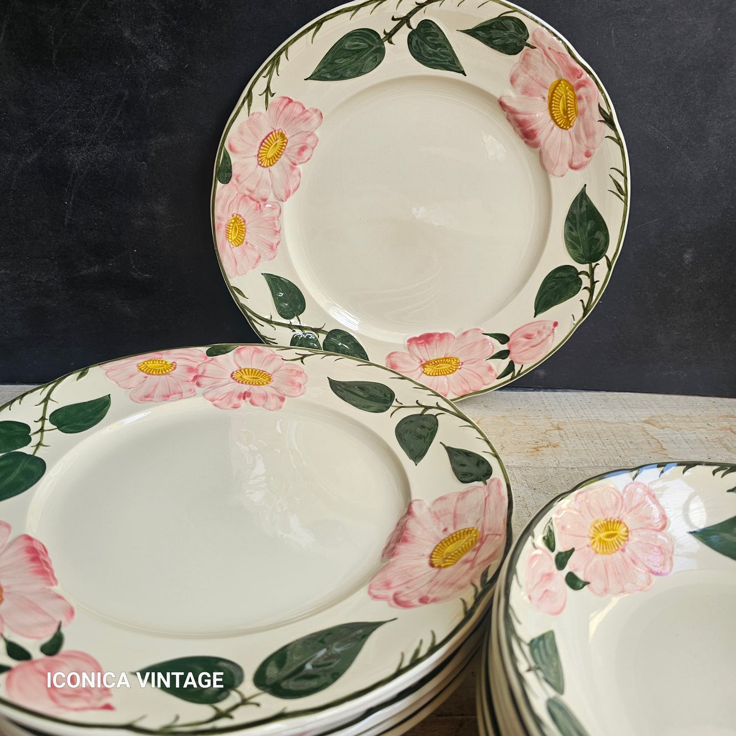 Vajilla Wild Rose de Villeroy Boch, para 6, sólo platos