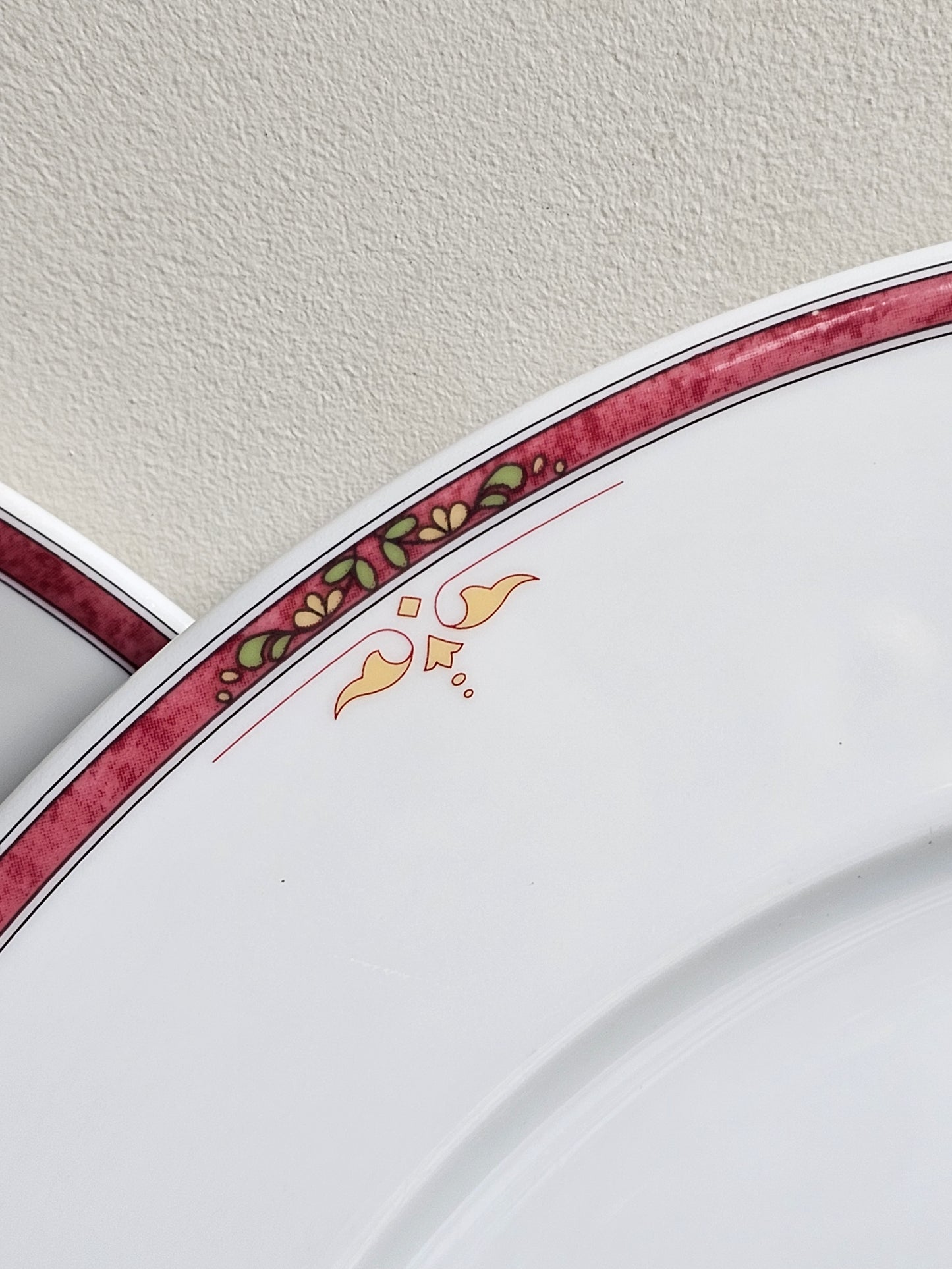 Set de 6 bajoplatos filo rosa