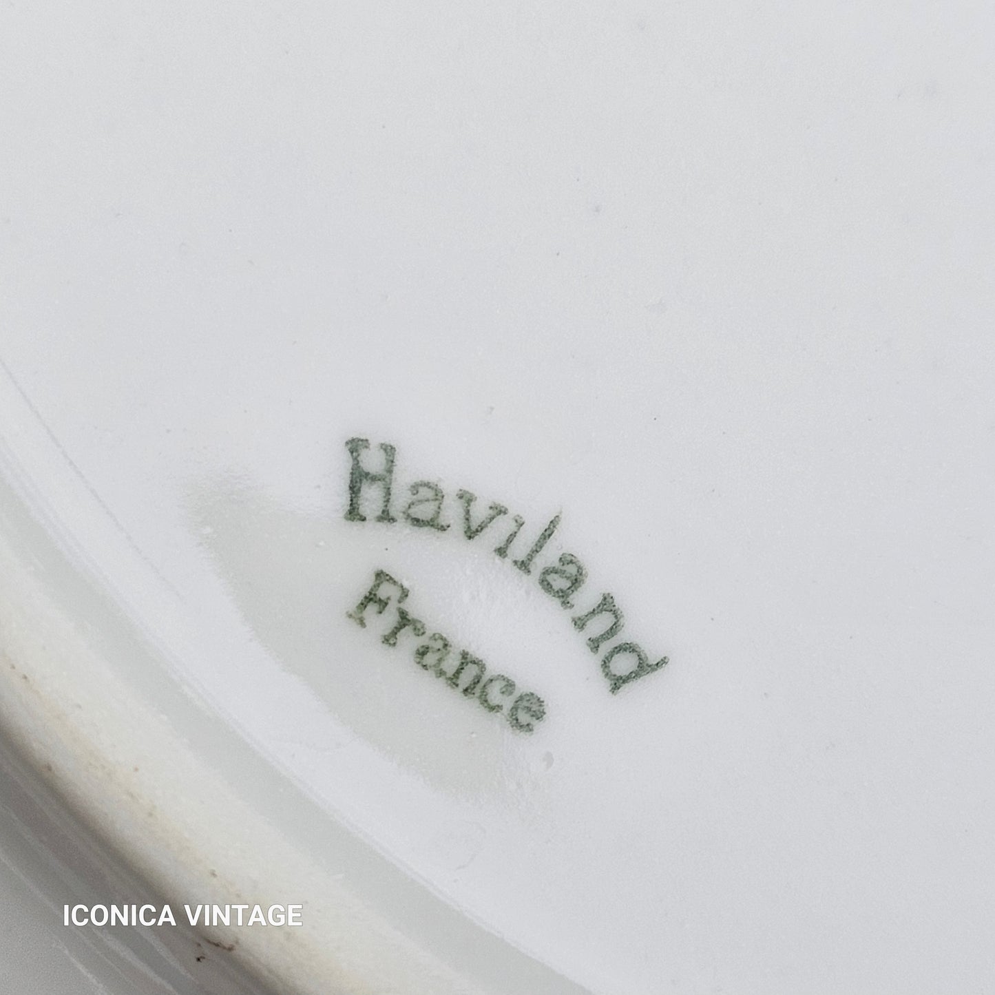 Servicio de cena Haviland color celeste