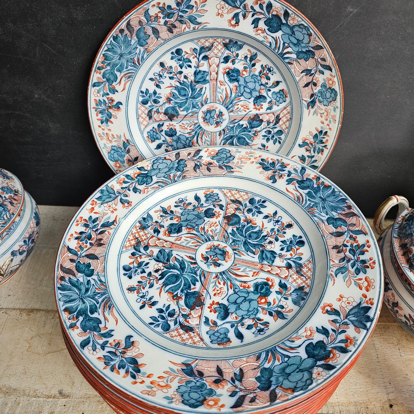 Vajilla azul y teja, Wedgwood NingPo