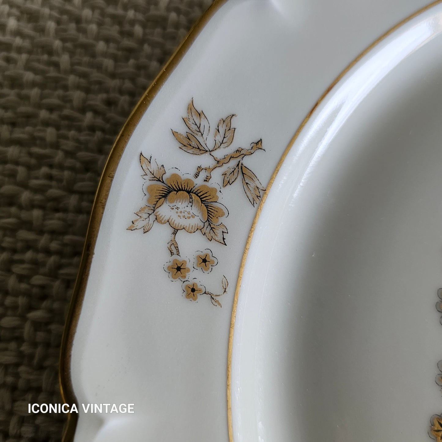 Juego de postre de porcelana de Limoges