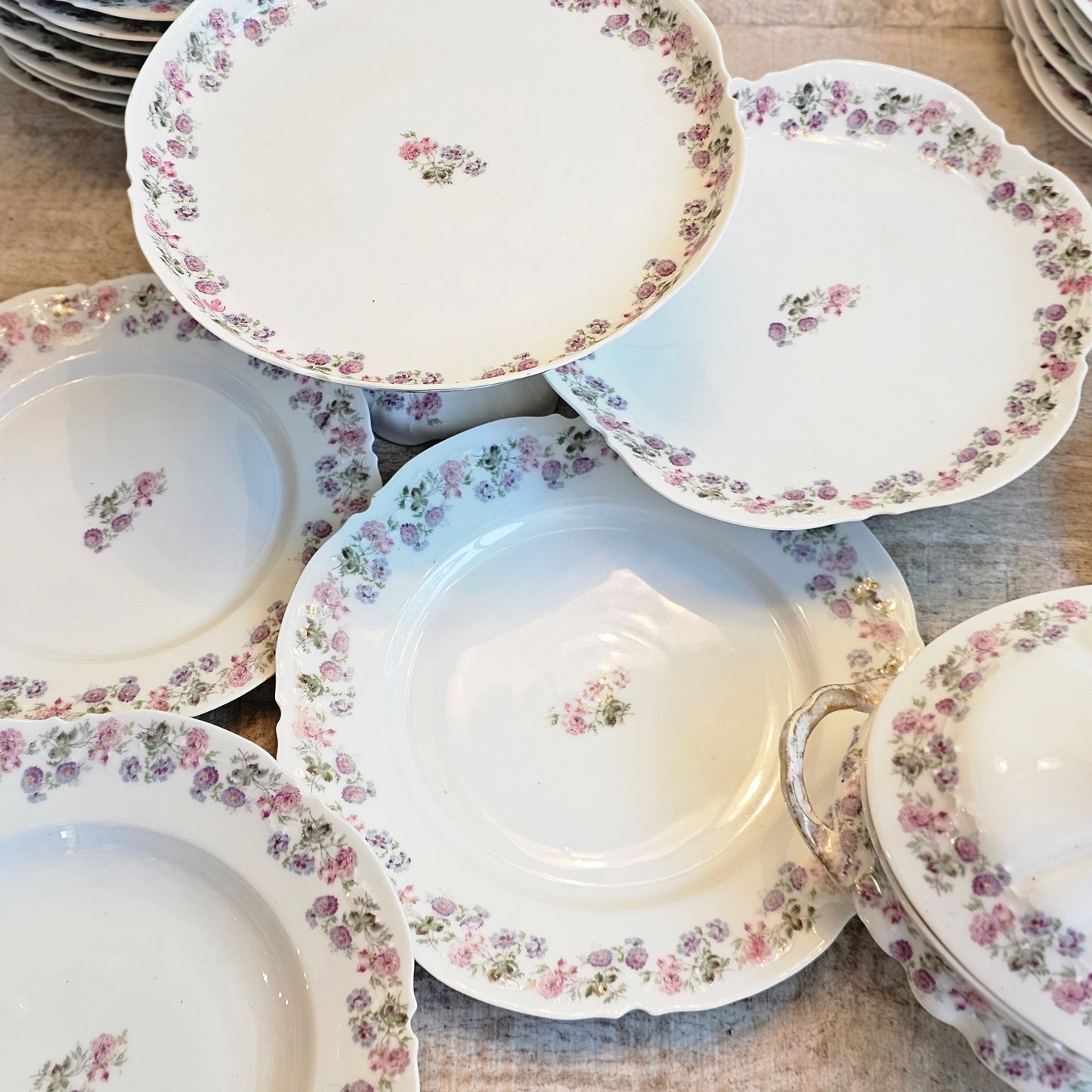 La vajilla petite fleurs de Limoges