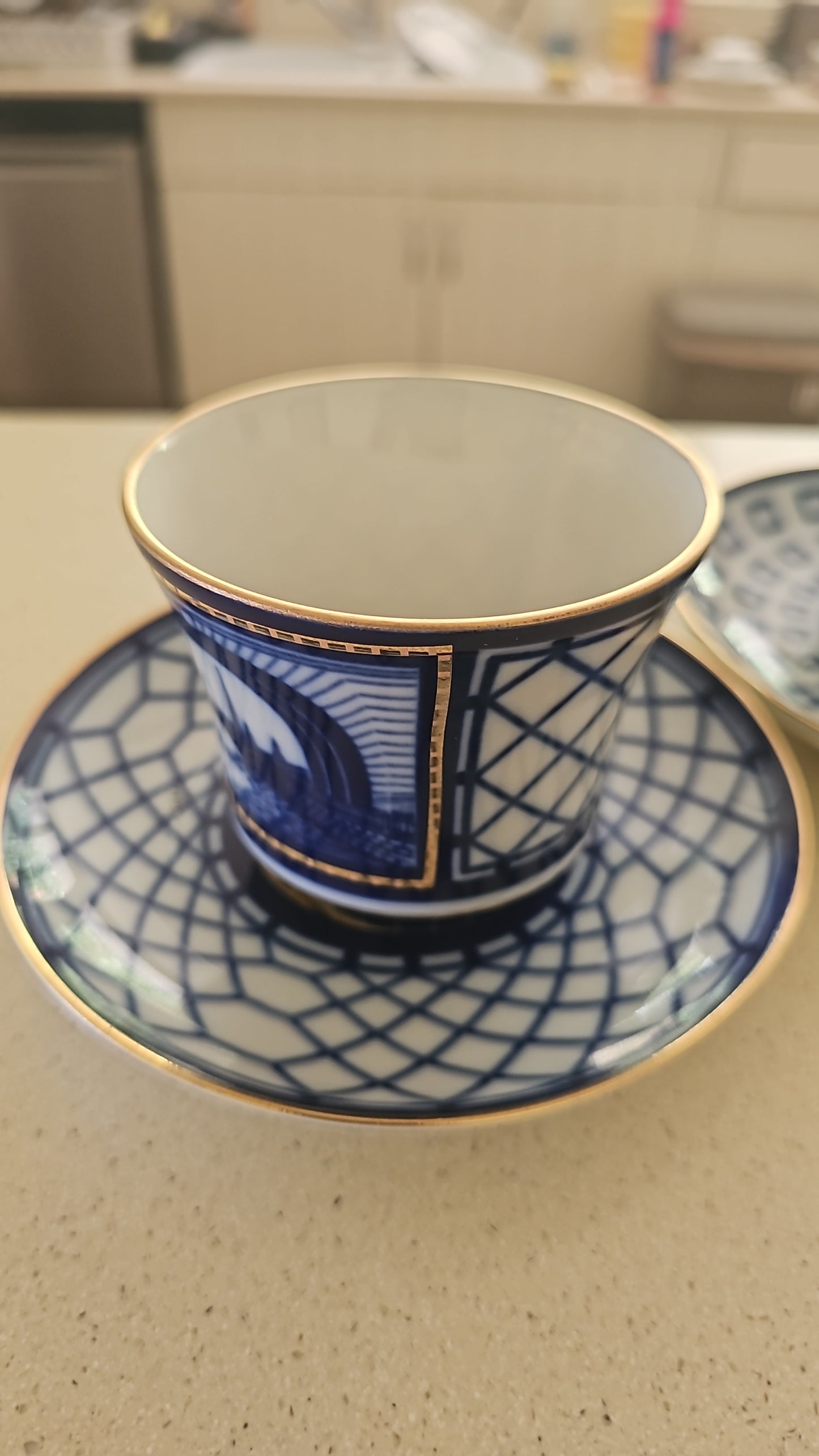 Tu y yo de porcelana rusa para café o té. Factoría Lomonosov