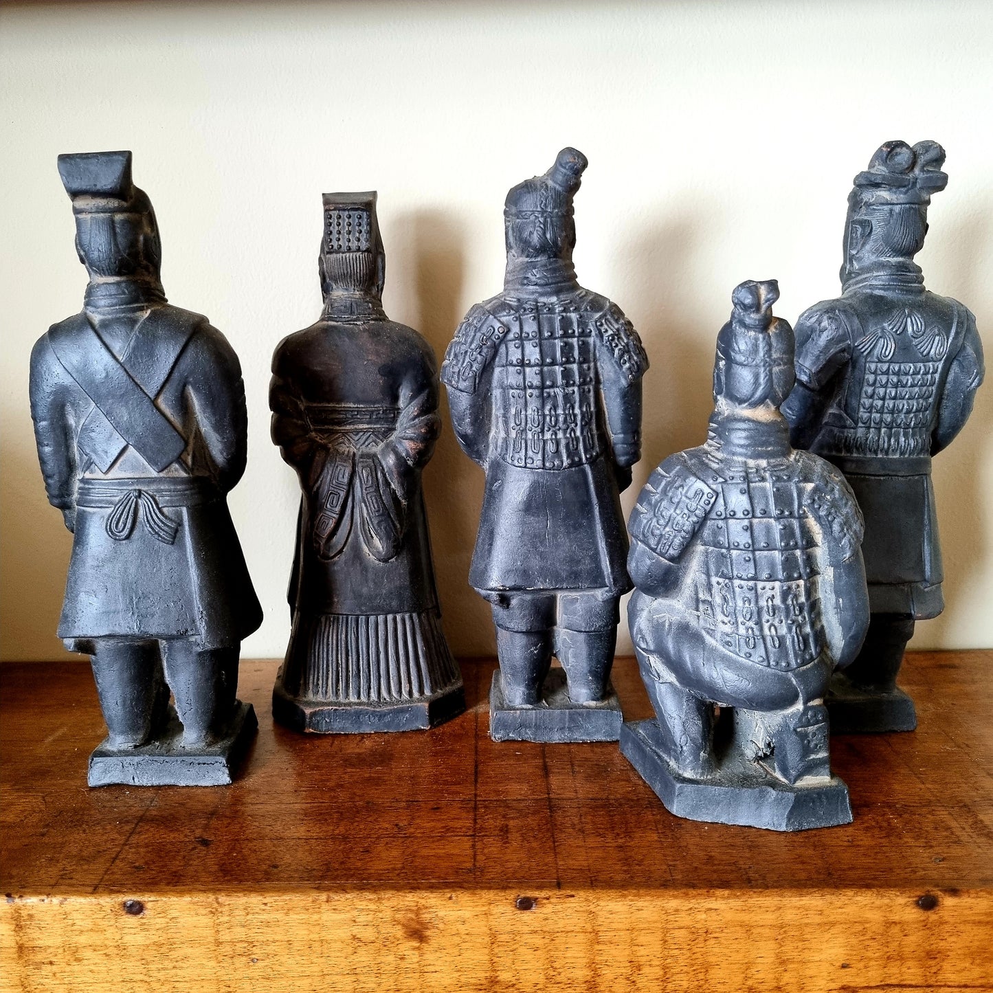Figuras de guerreros chinos