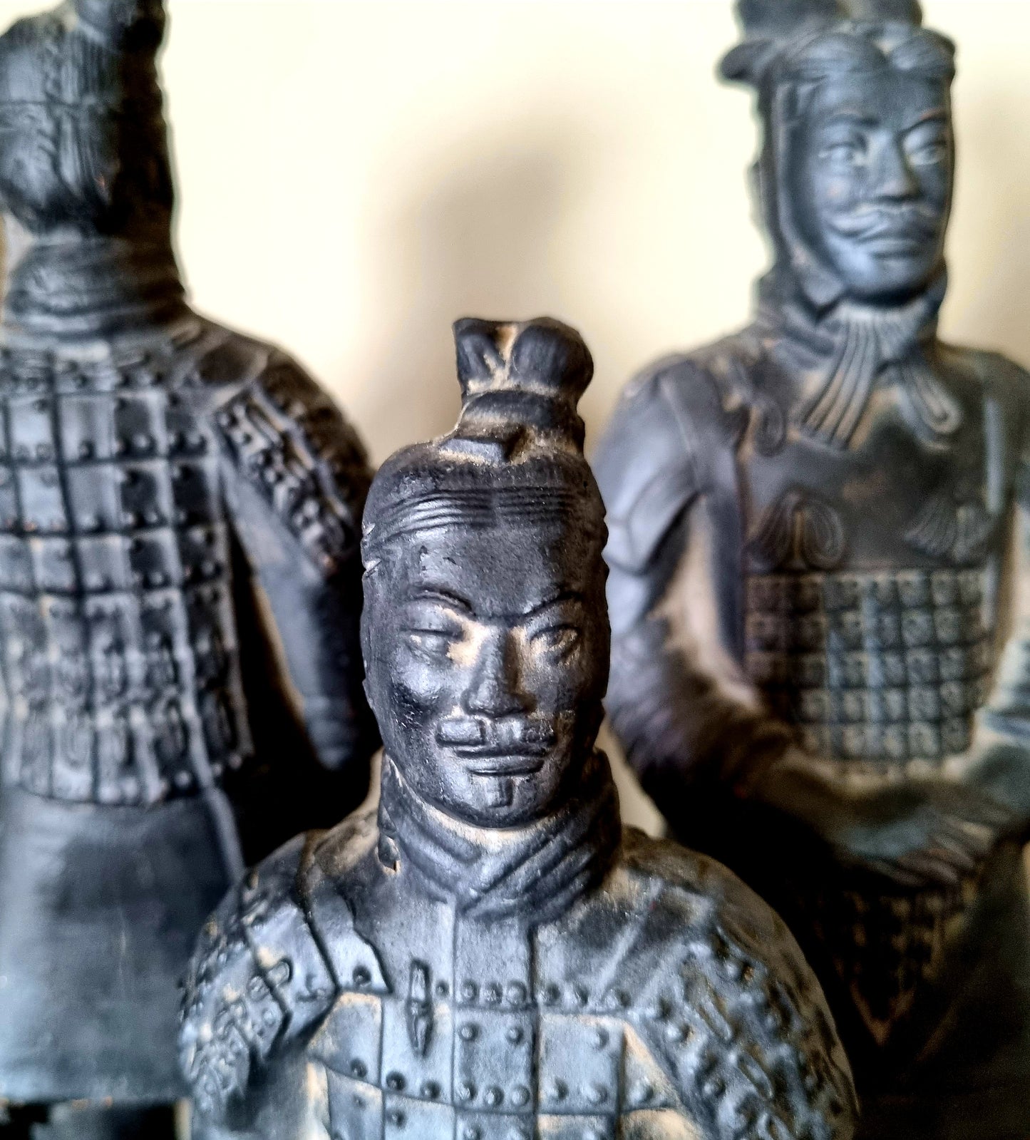 Figuras de guerreros chinos