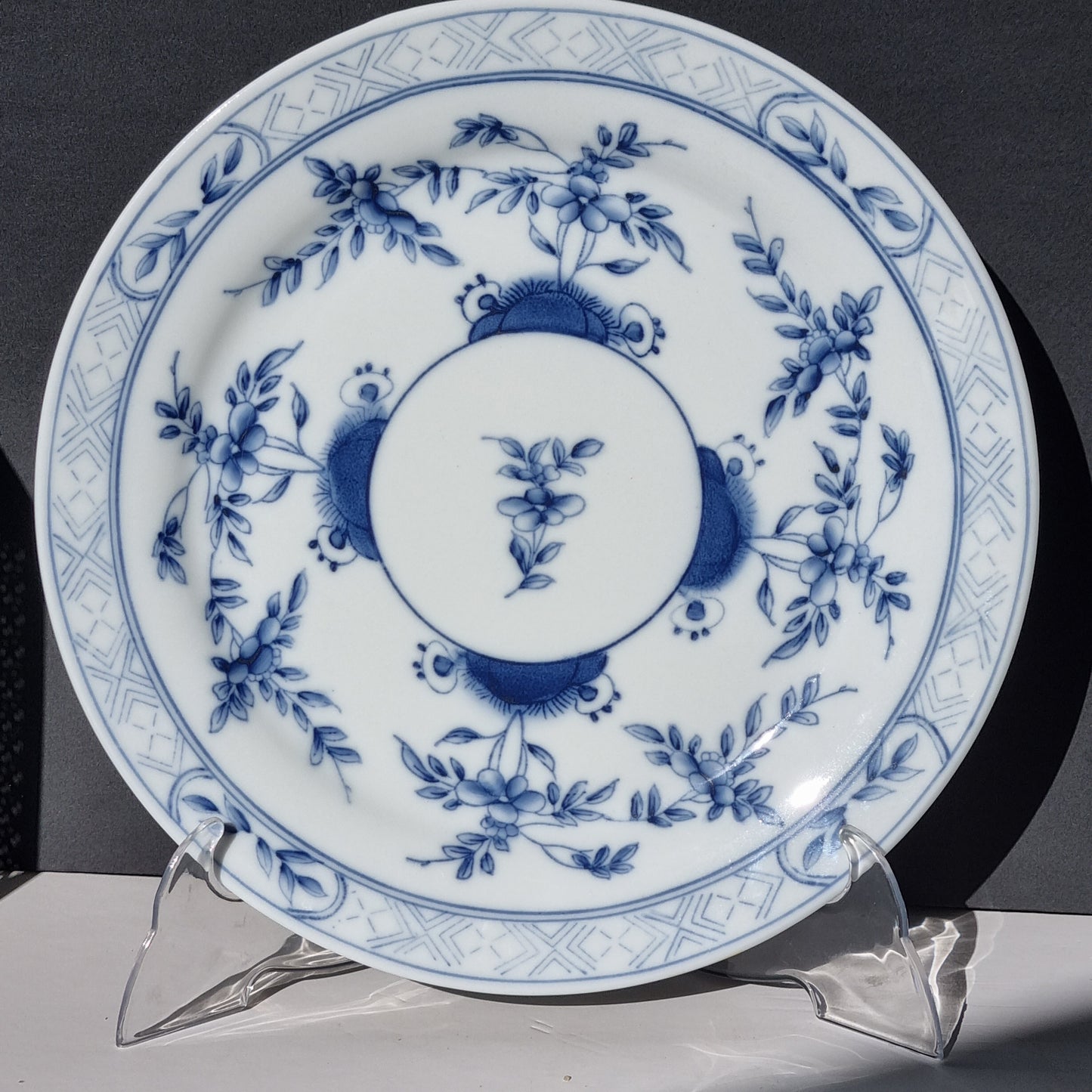 6 bajoplatos de porcelana blue and white