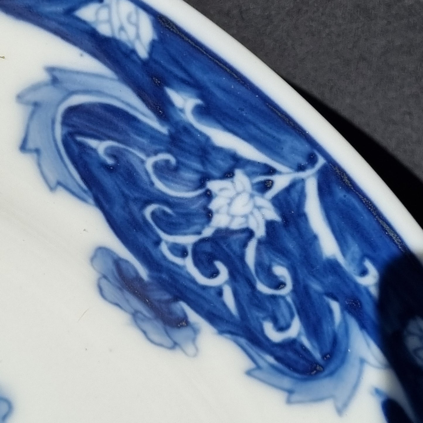 6 bajoplatos de porcelana blue and white (2)