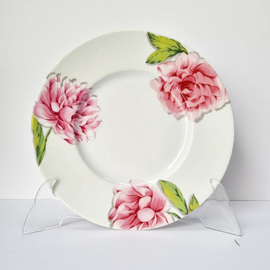 8 Platos Philippe Deshoulieres "Les Pivoines"