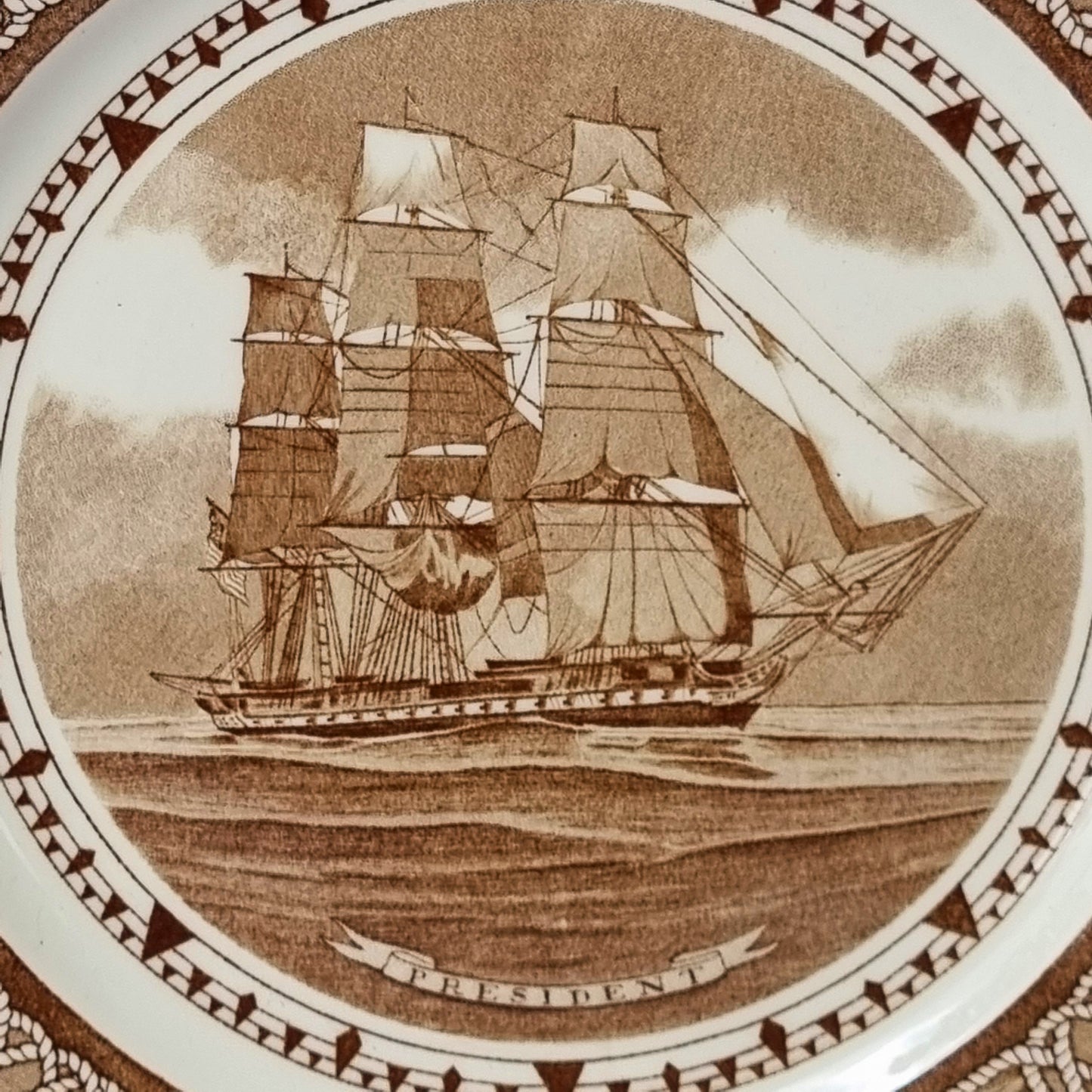 Set de 12 platos American Sailing Ships de Wedgwood