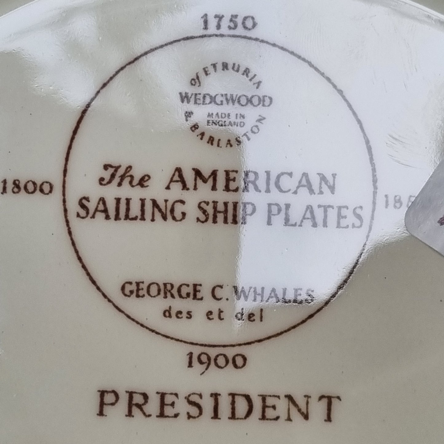 Set de 12 platos American Sailing Ships de Wedgwood