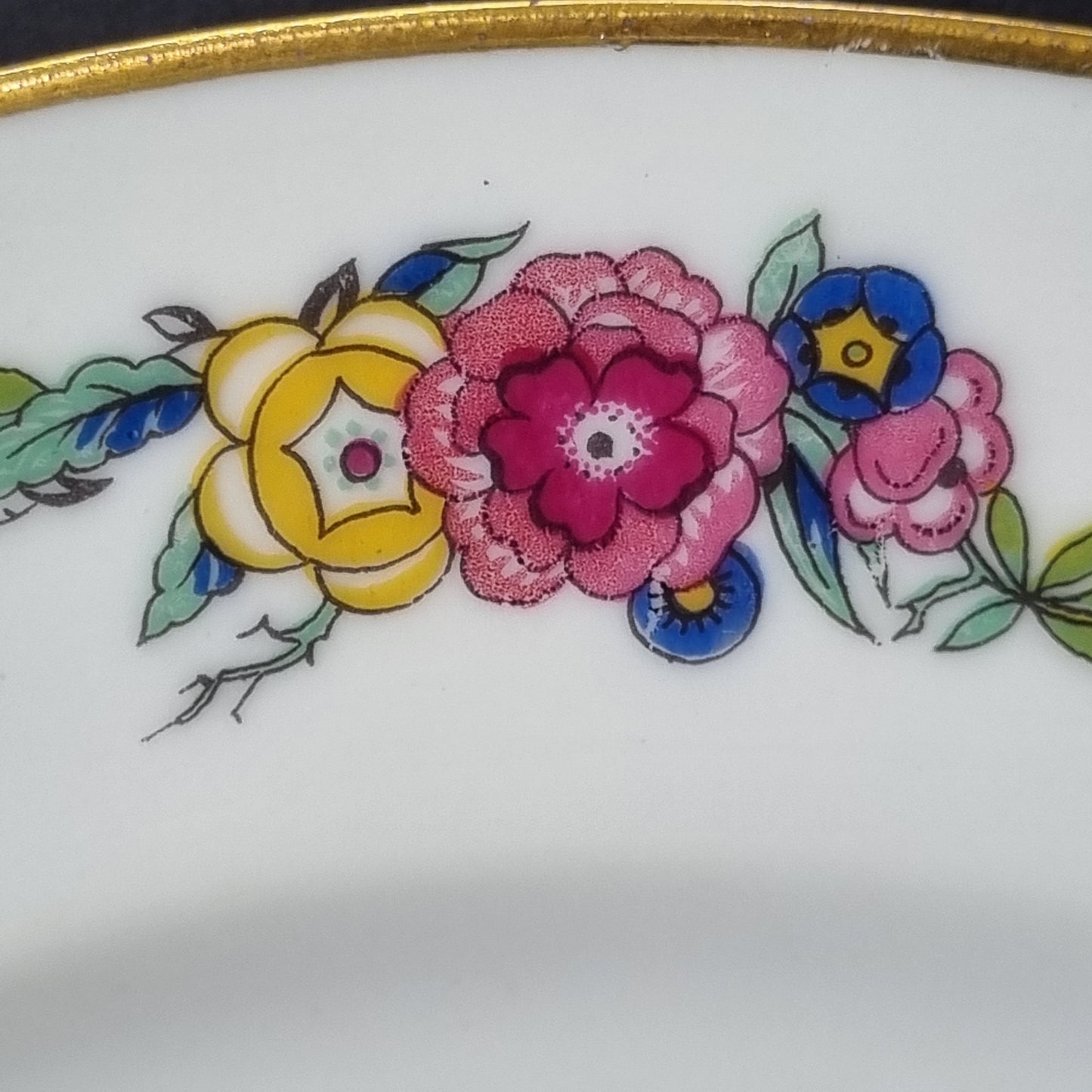 Set de 10 platos llanos de porcelana de Limoges, Charles Ahrenfeldt