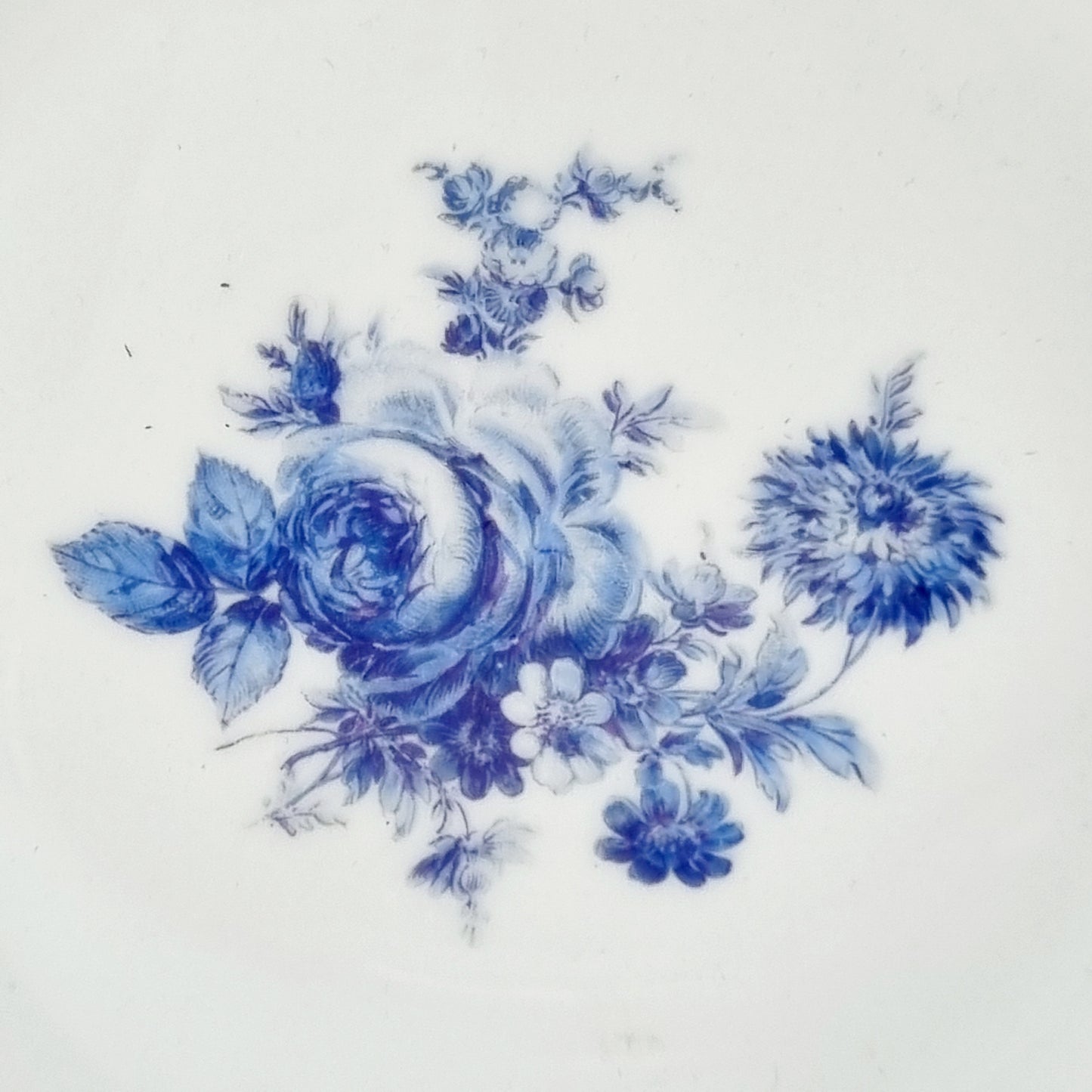 6 platos de postre de  porcelana Louis Lourioux