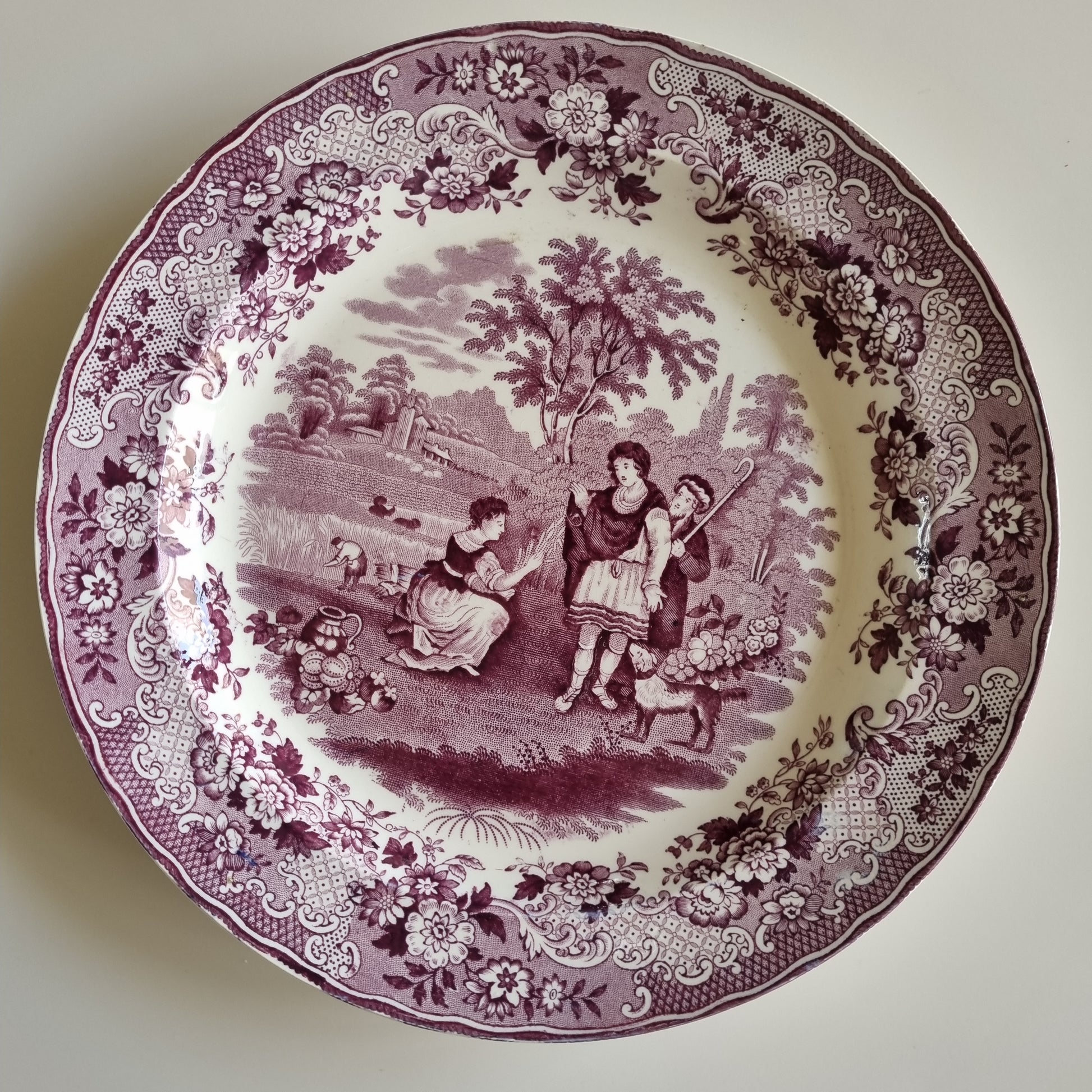 Platos Petrus Regout Ruth y boaz