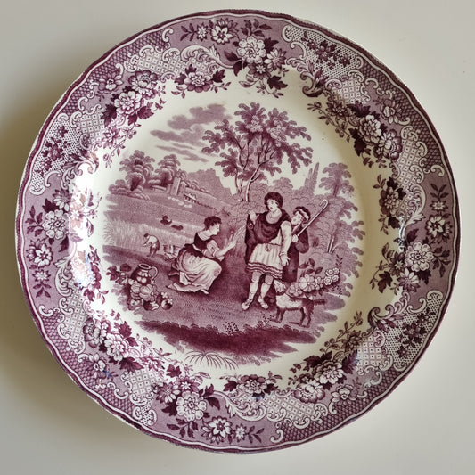 Platos Petrus Regout Ruth y boaz