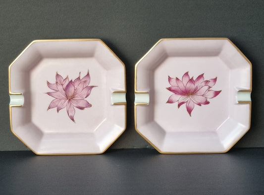 ceniceros de porcelana de Limoges pintados a mano