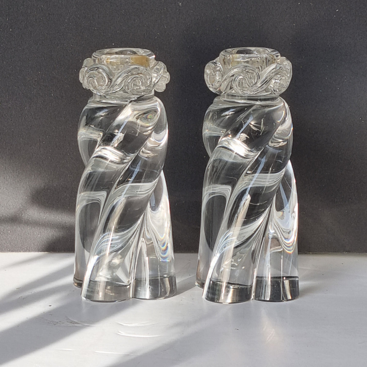 pareja de portavelas Baccarat