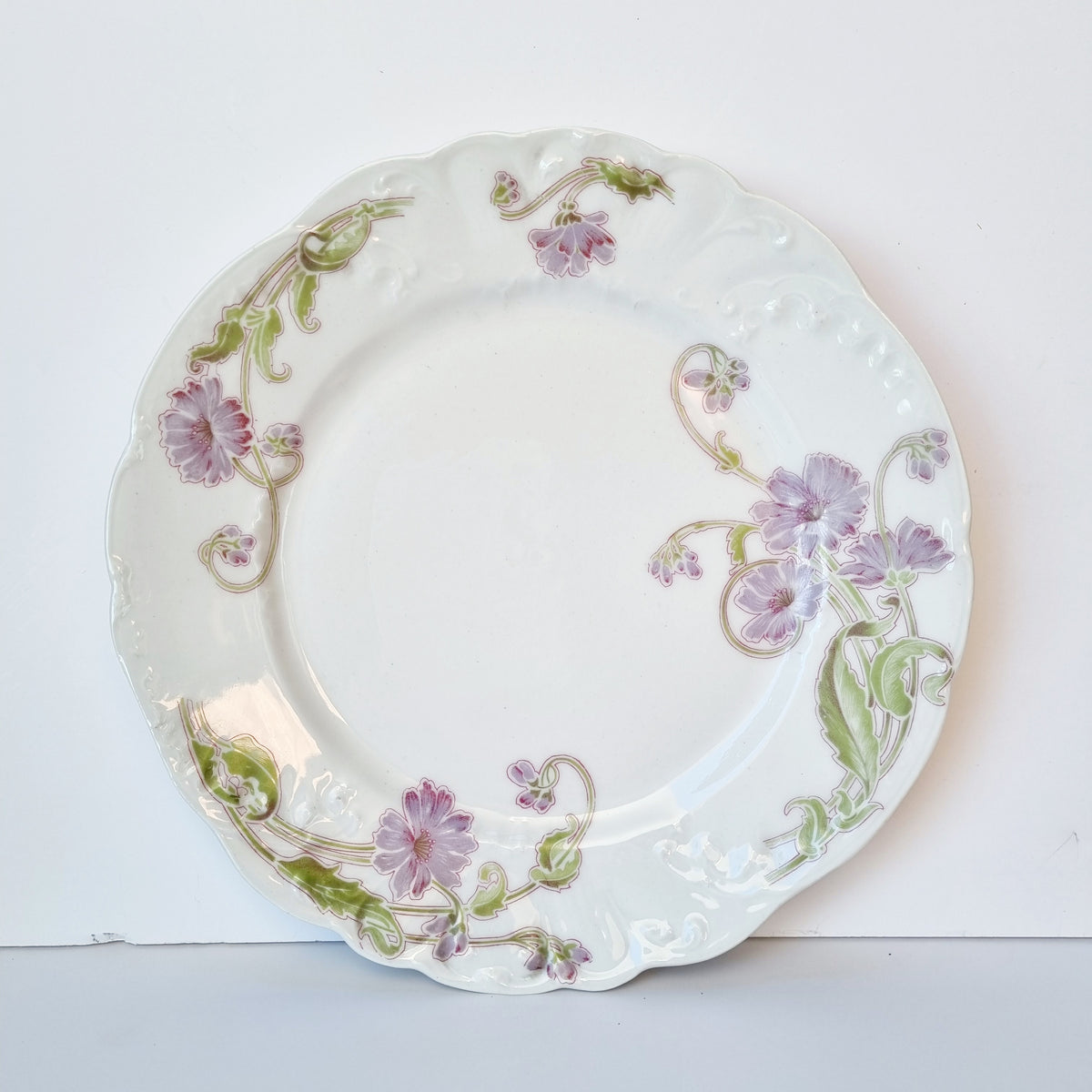 platos porcelana William et Guerin flores 