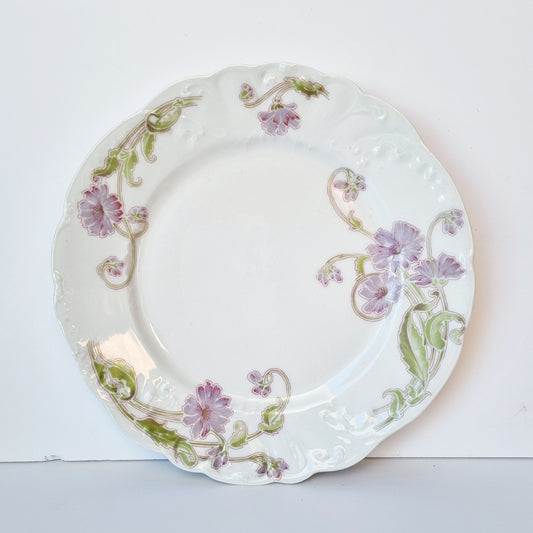 platos porcelana William et Guerin flores 
